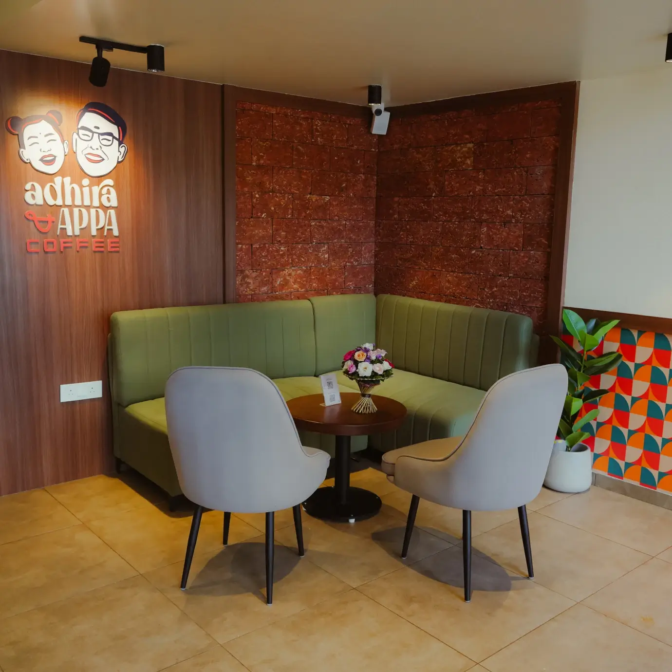 Adhira & Appa Cafe interior view 2