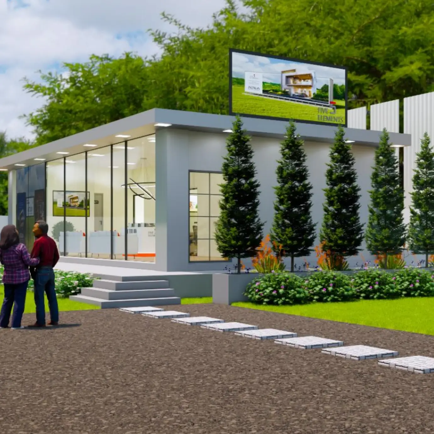 Site office interior view 9